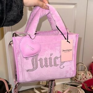 Juicy couture extra spender mini tote in fondant pink